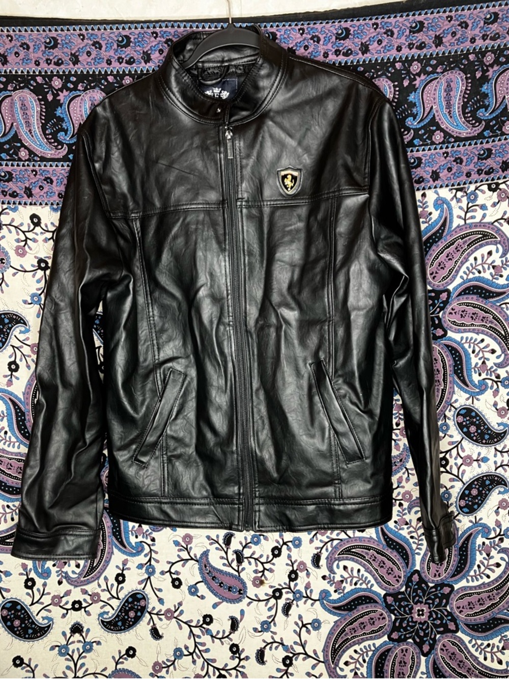 Emporio & Co Ferrari faux leather coat XL